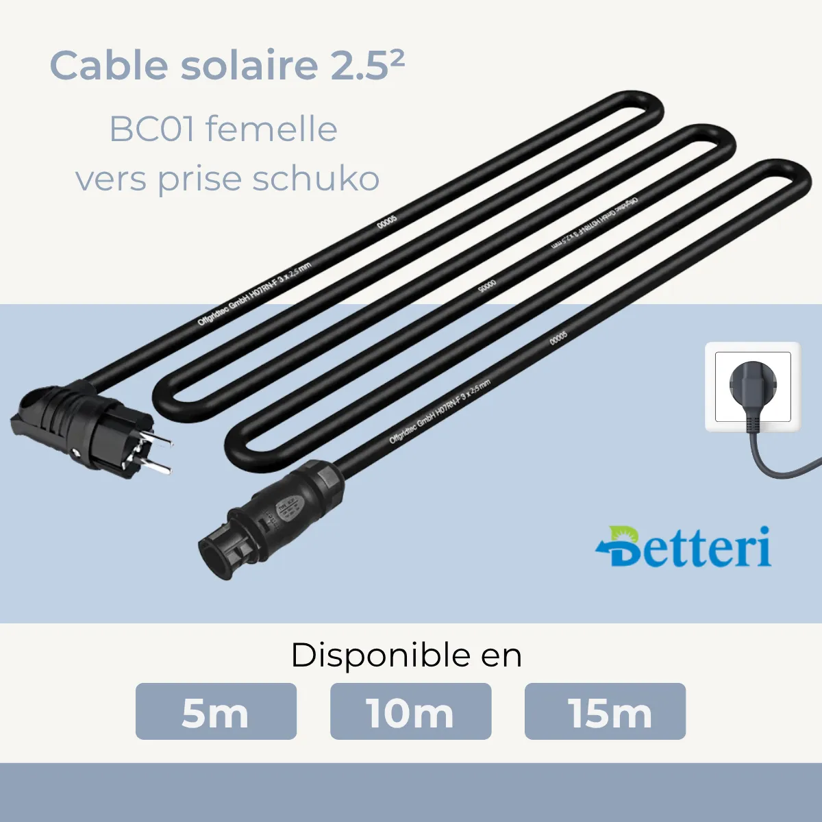 Câble AC Plug and Play