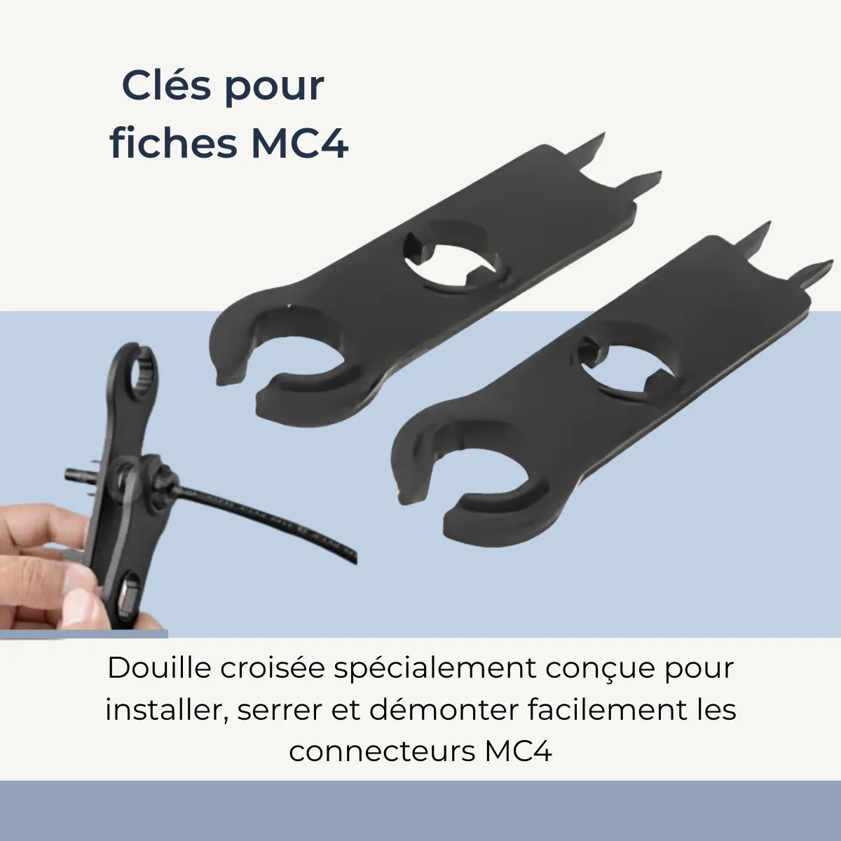 Clé pour fiche MC4 (paire)