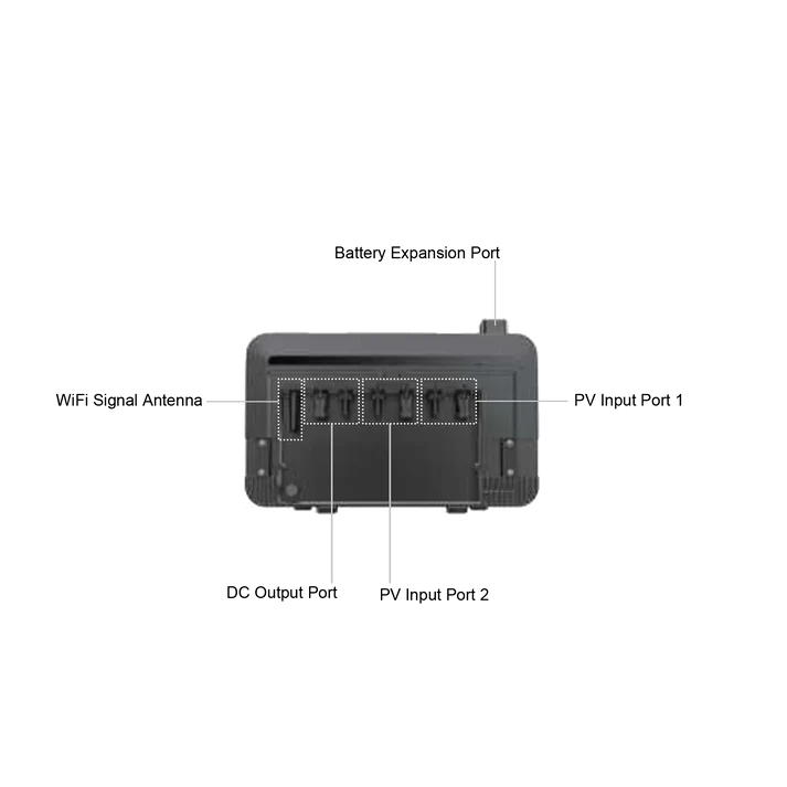 Kit solaire Plug and Play 1000 Wc avec batterie Growatt Noah 2000– 2 panneaux Trina Solar 505 + micro-onduleur Growatt avec structure incluse - Image 7