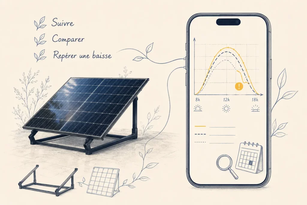 Suivi de la production solaire d’un kit Plug and Play avec l’application EnverView